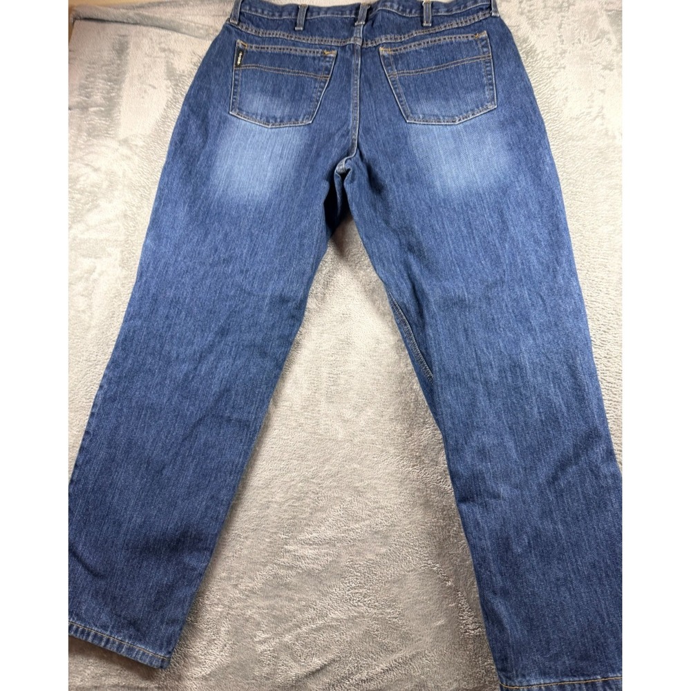 Cinch White Label Mens Relaxed Fit Straight Leg Blue Denim Jeans 38x32 Western - Picture 9 of 10